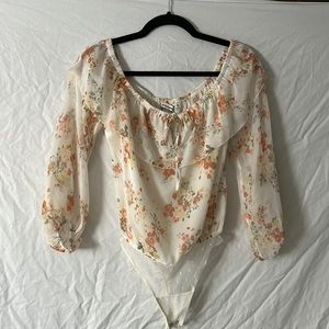 Abercrombie and Fitch floral bodysuit